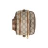 Gucci Мини-рюкзак GG Supreme, Бежевый холст Эбони с отделкой из коричневой кожи, Золотая фурнитура, Мужские рюкзаки для ежедневных покупок, путешествий 725654-92TCG-8563