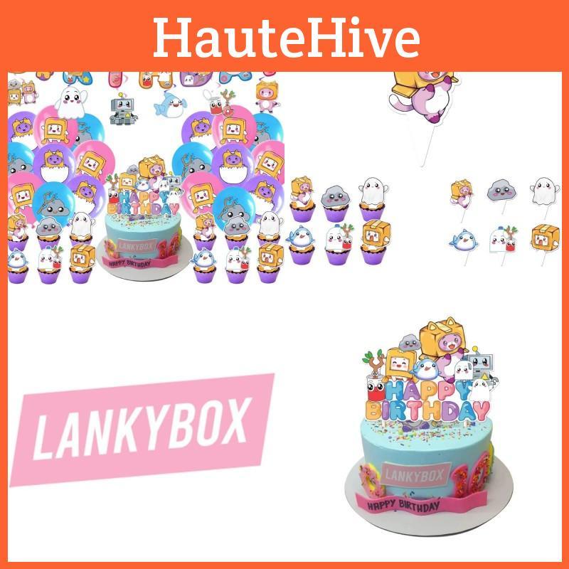 Принадлежности для дня рождения Lankybox Мультяшные украшения для вечеринки для незабываемых праздников!