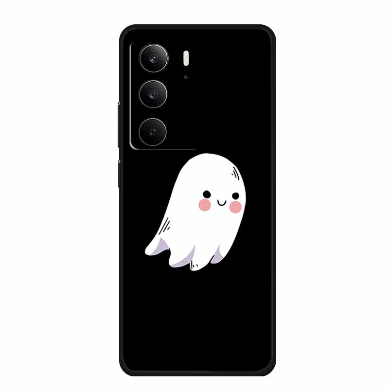 Для Realme Narzo 80 Lite 5G Чехол Narzo80 Lite Чехол Мультяшный Кот ТПУ Черный Силикон Мягкий Чехол для Телефона Для Realme Narzo 80Lite Funda