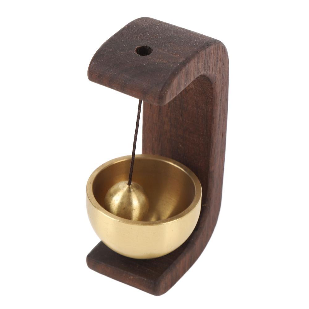 2pcs Self-Adhesive Wooden Doorbell C-Shape Design Hanging Door Bell For Home Garden