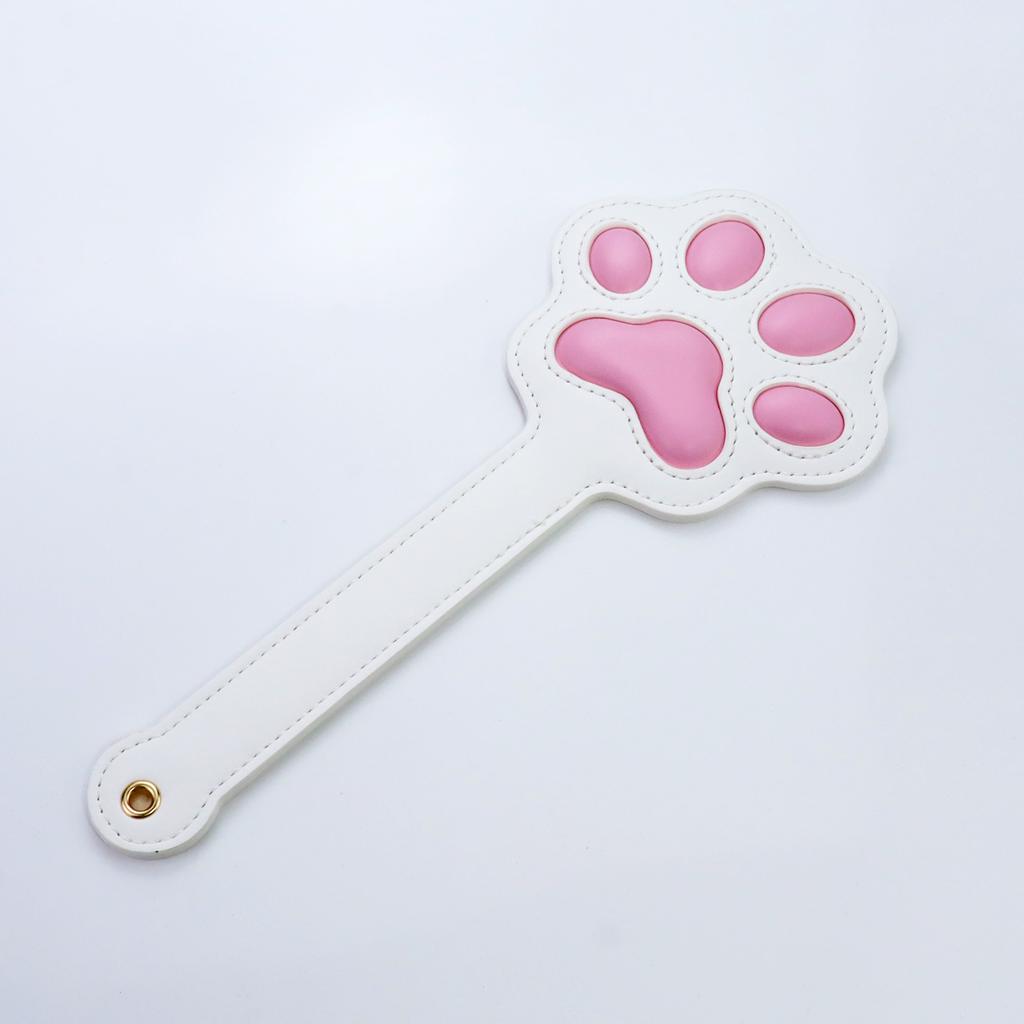 3D Cat Paw Leather Spanking Paddle with Raised Paw Pads for Couples BDSM Flirting Practice Training Tools Kinky Adult Sex Toys