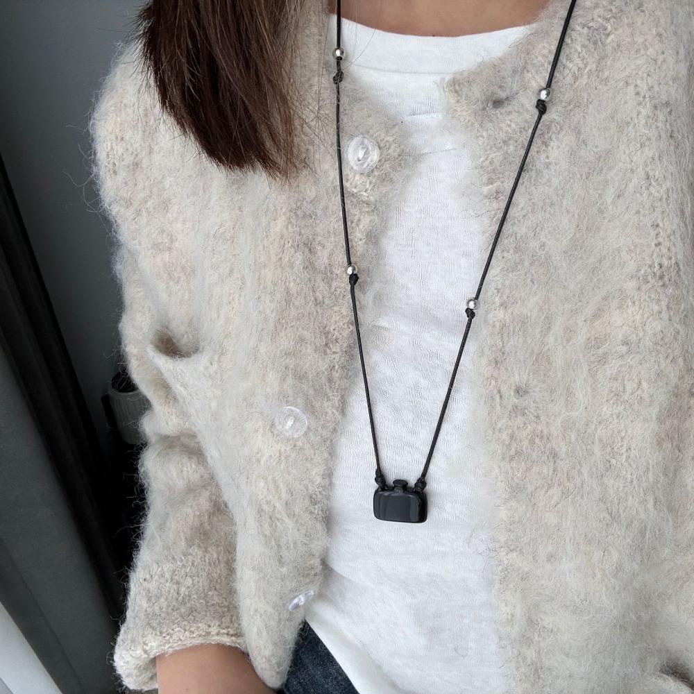 Temperament Long Sweater Chain Retro Bottle Pendant Necklace Portable Fashion Jewelry  Friends