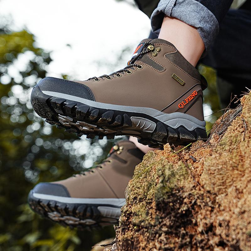 36-47 зимние мужские высокие кроссовки для активного отдыха из бархата женские походные ботинки большого размера с мехом теплые походные ботинки весна/осень