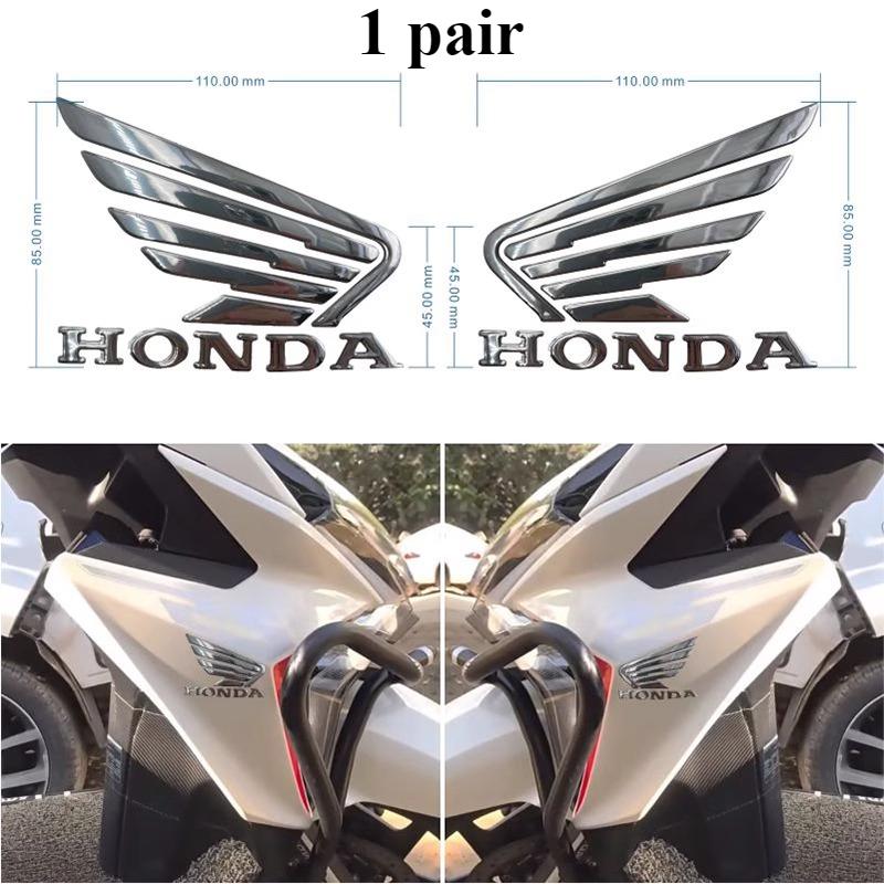 PYYG6 Honda Sticker Motorcycle Accessories Flying Wing Dream Scooter Fuel Tank Side Guard 3D Soft Rubber Label CBR400R CBR500R CBR650R