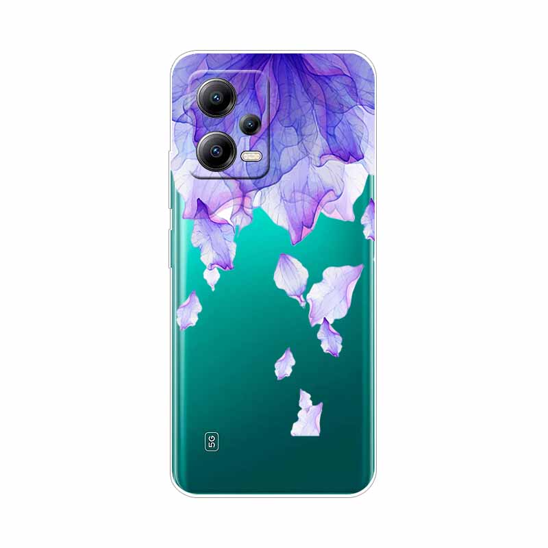 Чехол для POCO X5 Pro 5G Глобальная версия X5Pro ТПУ Силиконовый Мягкий Мультяшный Прозрачный Чехол для POCO x5 Обложка Прозрачный Раскрашенный Coque