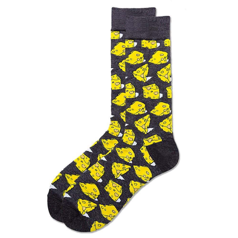 New INS Beer Corn Men's and Women's Socks Watermelon Dog Sushi Tide Socks Dog Socks Comfortable Breathable Socks