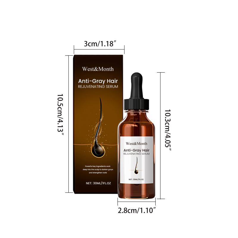 Natural Antigen Serum: Recover Dark Hair Within 7 Days And Prevent 98% Gray Hair Appearance - Plant Extract