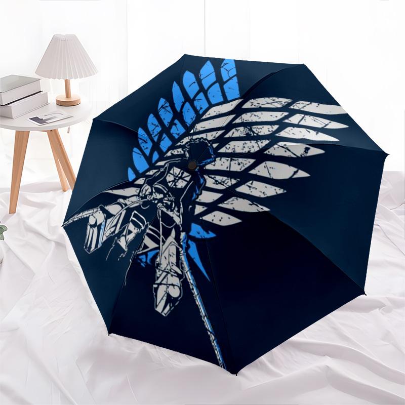 Attack on Titan Automatic Umbrella - Suitable Travel Outdoor Portable Umbrella Birthday Gift Daily Essentials