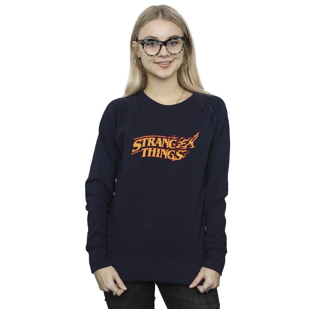 Netflix Womens/Ladies Stranger Things Logo Breaking Sweatshirt