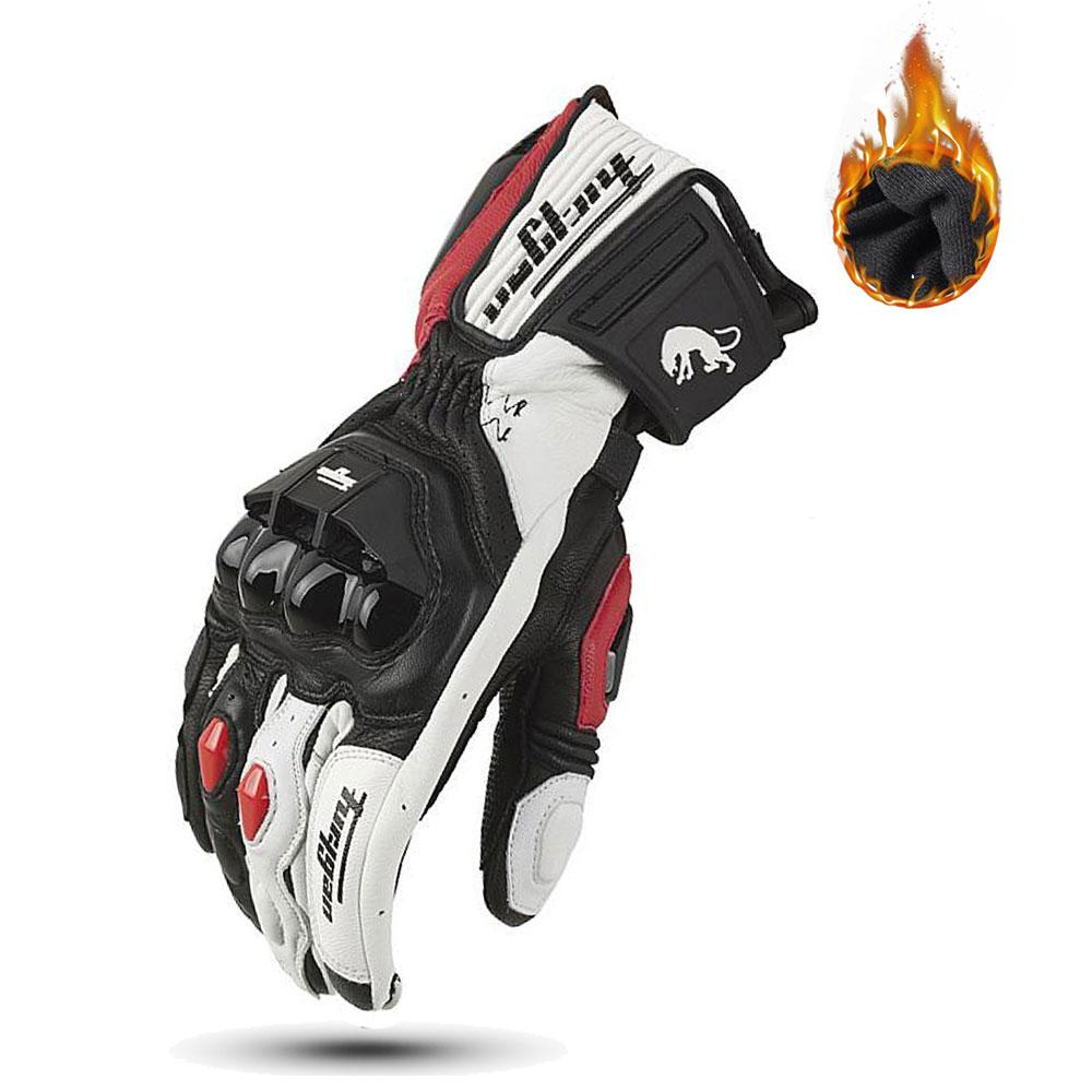 Высококачественные мужские перчатки для мотоцикла из натуральной кожи, дышащие защитные перчатки для мотокросса, износостойкие перчатки для мотоциклов