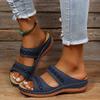 Fashion 2025 Women Summer Sandals Casual Comfortable Round Head Open Toe Wedges Slippers Fashion Slip On Slides for Women
