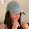 Сладкий бант Джинсовая бейсболка Модная повседневная женская большого размера Обхват головы Кепка с козырьком