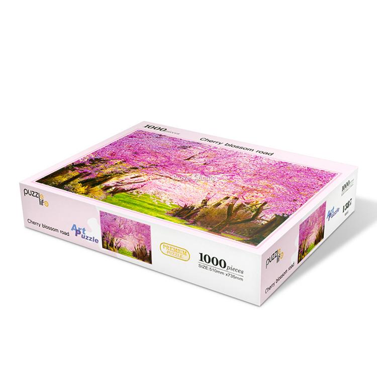 Пазл из 1000 деталей - Cherry Blossom Road, популярная корейская головоломка