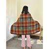 Фланелевое одеяло, офисное одеяло, шаль, одеяло, одеяло для дивана, одеяло, клетчатая шаль, утолщенная накидка