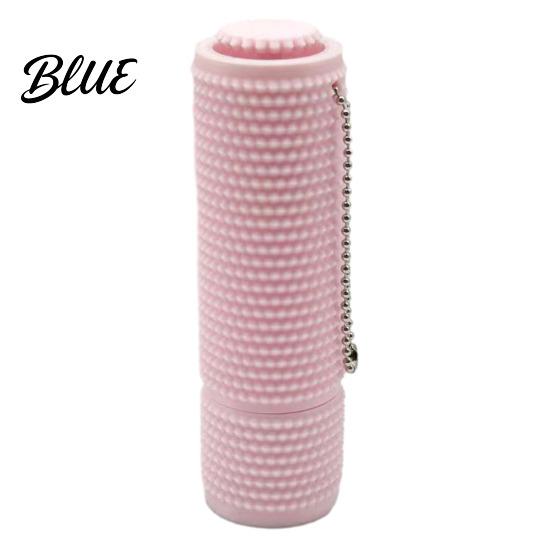 Stress Relief Gadget 3D Printed Spiky Fidget Toy with Ball Chain Gripper Sensory Portable Spinner & Clicker Travel Massage Stick Pain Stimming Tool