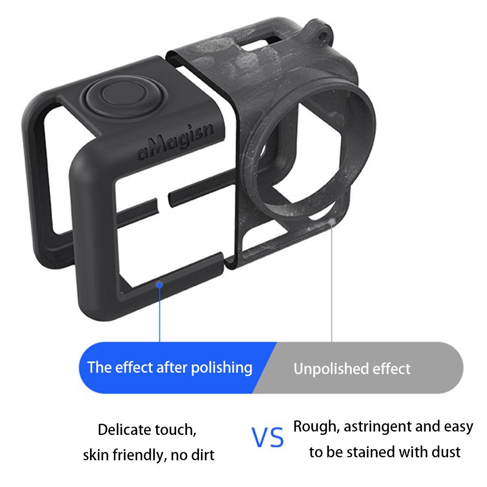 Для DJI Osmo Action 5 Pro силиконовый чехол полный защитный чехол чехол для объектива и шнурок силиконовый чехол аксессуары для камеры