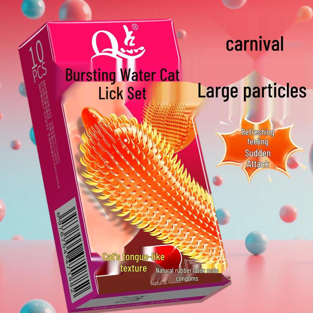 Q Point 369 Large Particle Thickened Desensitizing Condoms - Long-Lasting Delay for Men’s Safety by John Super Bird