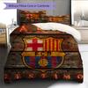 Постельное белье с узором ФК Барселона Домашний декор Подарок на день рождения (1 пододеяльник + 2 наволочки, без наполнителя)