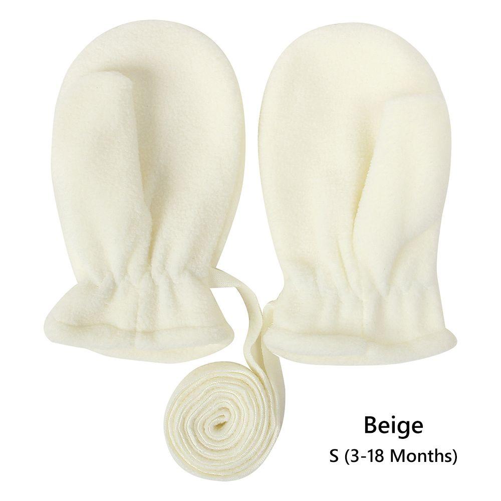 4T Polar Fleece Easy-On Baby Toddler Lanyard Mittens Boys Girls Gloves Fleece Lined Kids Mittens