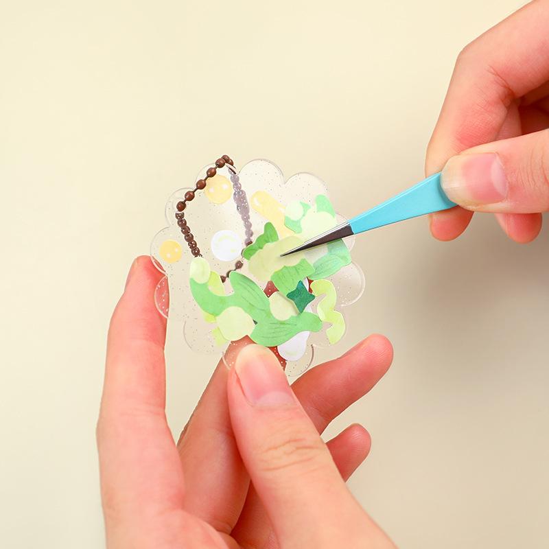Подарок Макаронный Цвет Пинцет Руководство для DIY Зажим из Нержавеющей Стали Креативный Маникюр Гука Гуппан Студенческий Острый Kawaii Аксессуары