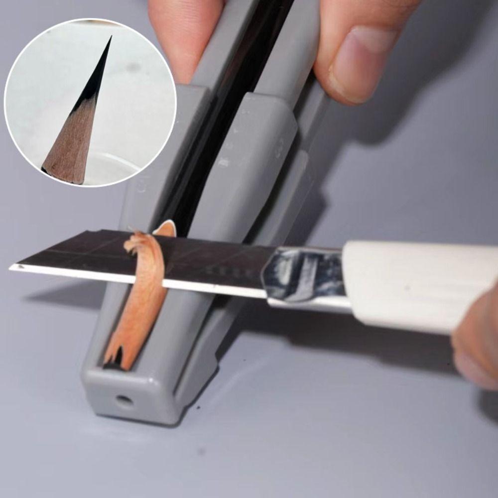 Tool Eyebrow Sharpening Slot Eyebrow Pencil Sharpener Base Pencil Flattening Tool Makeup Profiler