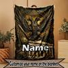 Custom Name Personalized AEK Athens FC Print Blanket, Home Decor, Bedroom, Sofa, Camping, Couch, Gifts for Birthday Christmas