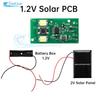 1.2V Двухцветная Солнечная Светодиодная Плата Управления Солнечным Светом Набор для DIY Садовый Светильник Заборный Светильник Источник Света Белый Свет + Теплый