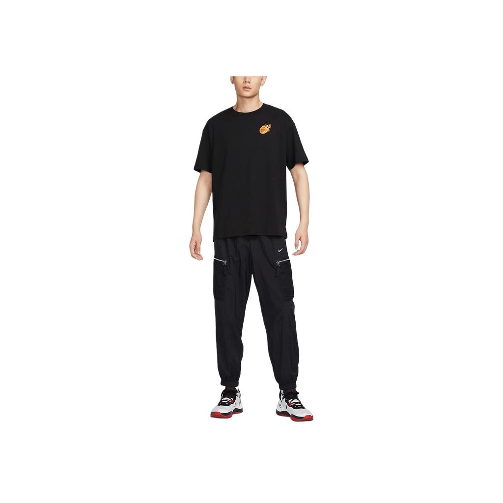Nike DNA Repel Embroidered Logo Comfortable Simple Multi-Pocket Water-Resistant Woven Basketball Cargo Pants Men Pants Black FN2905-010