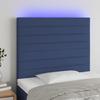 VidaXL LED Headboard Bedroom Furniture Single Bed Accessory Headboard Bed Frame Interior Blue 3122544