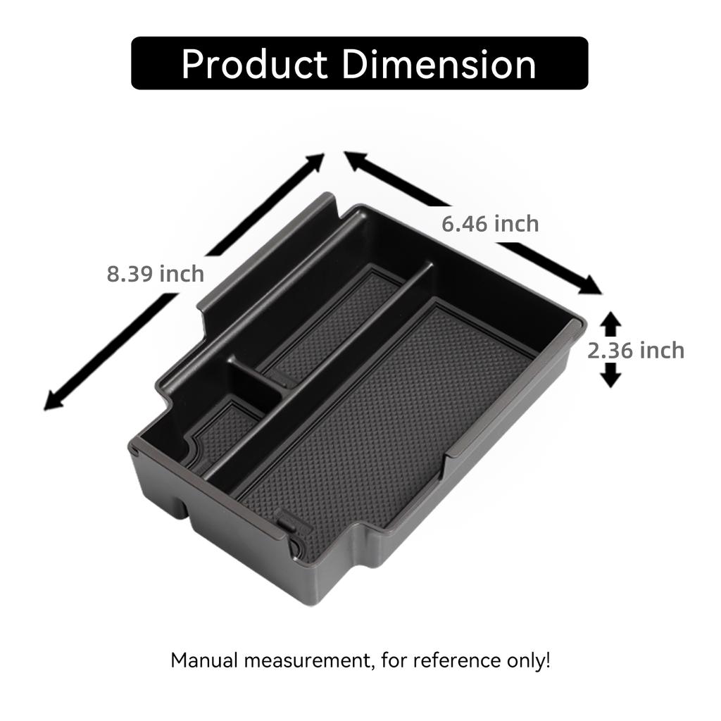 Smabee for Xpeng Mona M03 2024 2025 Car Center Console Armrest Storage Box ABS Tray Tidying Accessories Black