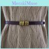 Waist Belt Leather For Summer Fashion Slim Genuine Leather With Buckle Gold