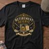 Рубашка для гольфа на пенсию, Бурбон Retirement Reserve, Забавный подарок на пенсию для гольфиста, Рубашка с гольф-каром, Подарок гольфисту на пенсию