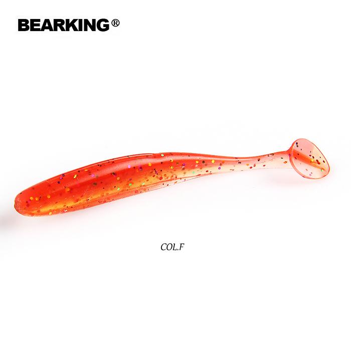 BEARKING Shiner 75 мм 2 г 16 шт./пакет рыболовные приманки мягкие приманки искусственные приманки снасти джеркбейты для щуки и окуня