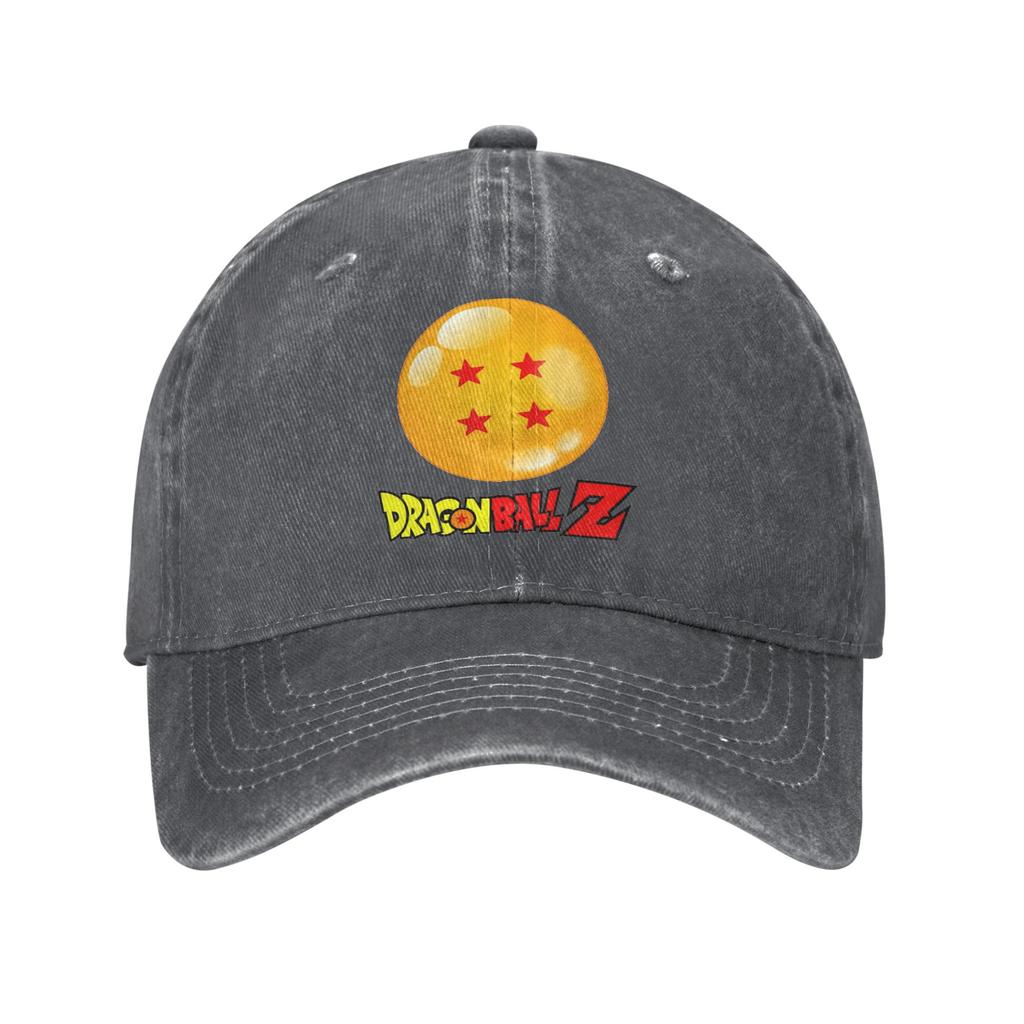 Star Dragon Sphere Anime Goku Unisex Style Baseball Caps Dragon Ball Distressed Denim Hats Cap Outdoor Adjustable Fit Sun Cap