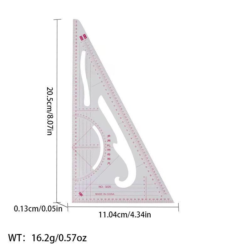 Многофункциональная линейка для создания выкроек одежды: Швейный инструмент для точной резки по кривой