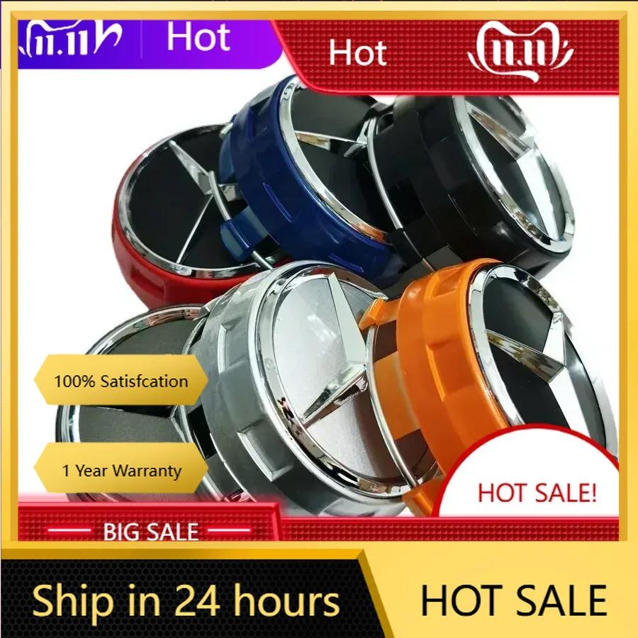 C200 E200 New 2025 For Mercedes Benz 4pcs/set 75mm Wheel Hub cap Tall hubcap For Mercedes Benz A45 CLA45 C63 GLA45Edition1 High