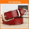 Color Simple Solid Leather Waist Belt Metal Pin Buckle Street Decoration Girl