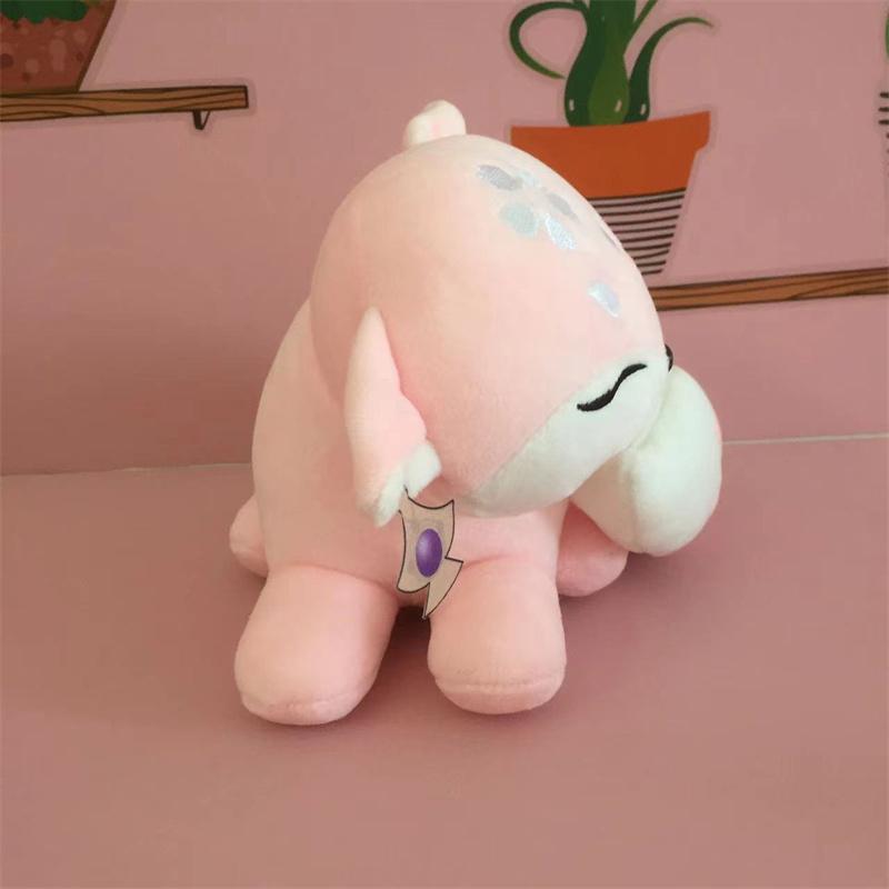 Аниме Genshin Impact Yae Miko Pink Fox Косплэй плюшевая кукла игрушка 20 см игра животное милая мягкая мягкая подушка в подарок