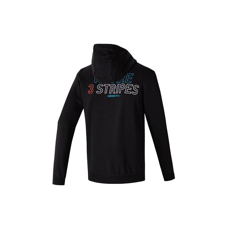 Adidas Повседневная спортивная куртка с принтом нео-логотипа, мужские куртки черного цвета FQ2100