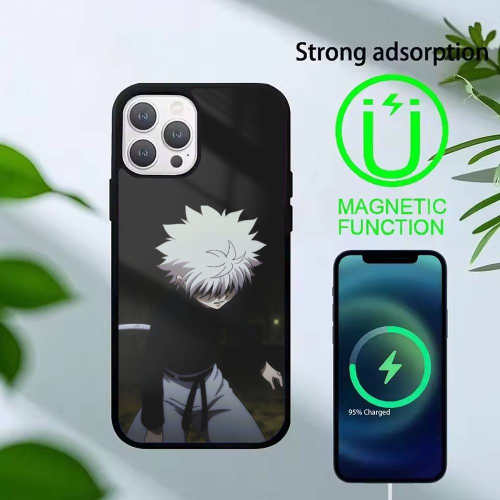 G-Killua Zoldyck K-Hunter X Hunter Phone Case For iPhone 14,16,15,13,17,12,Plus,Pro,Max Magnetic For Magsafe Frosted Cover