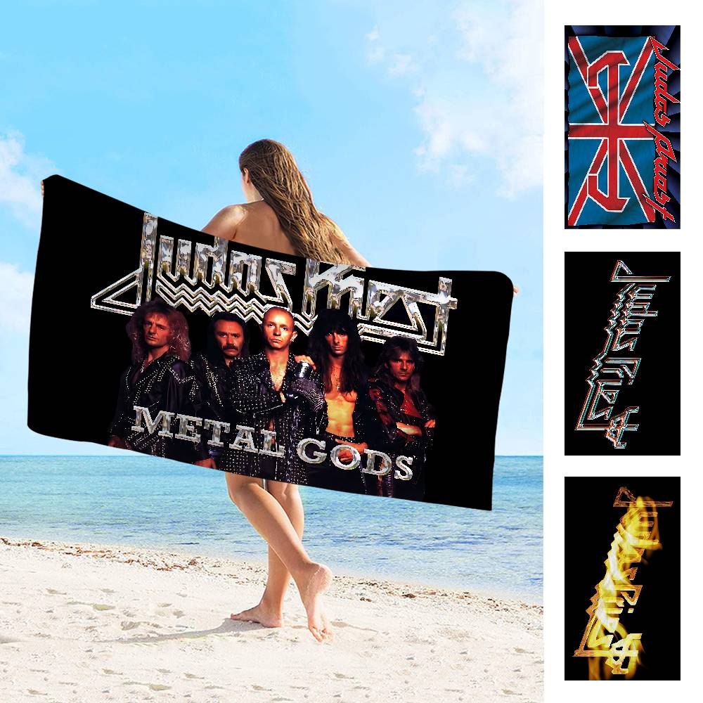 J-Иуда P-Первосвященник РОК-ГРУППА Полотенце для ванны Микрофибра Мягкое Впитывающее Дышащее Для девочки Детей Декоративное Мультяшное Пляжное полотенце