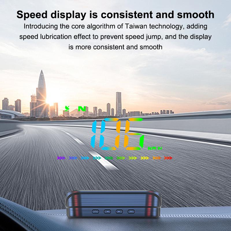 Проектор на лобовое стекло Speed Hud Компас GPS Спидометр Head Up Display USB Питание Атмосферная лампа для грузовых автомобилей
