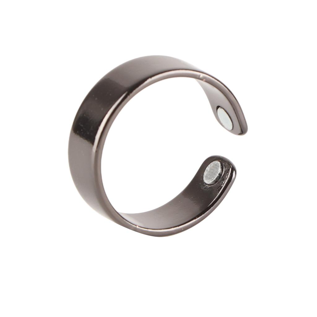Открытое магнитное кольцо контроль аппетита снятие усталости безопасное простое магнитное медное кольцо для мужчин черное