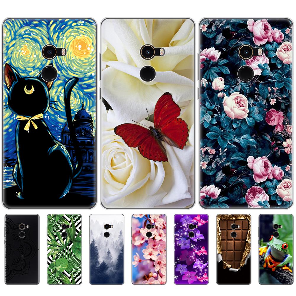 Мягкий силиконовый чехол TPU для Xiaomi Mix 2, чехол для Xiaomi Mi Mix 2 Mix2, задняя крышка, 360 градусов, полный защитный прозрачный чехол