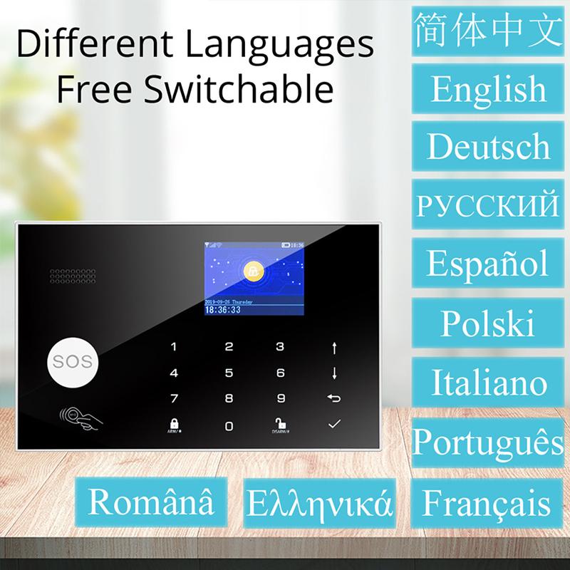 Комплекты системы сигнализации для умного дома с Wi-Fi и GSM Tuya 433 МГц Беспроводная безопасность Домашняя сигнализация Управление приложением Smart Life PIR Датчик движения
