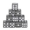 10pcs Six Sided 15mm Game Dices Transparent Cube Round Corner Portable Table Playing Games