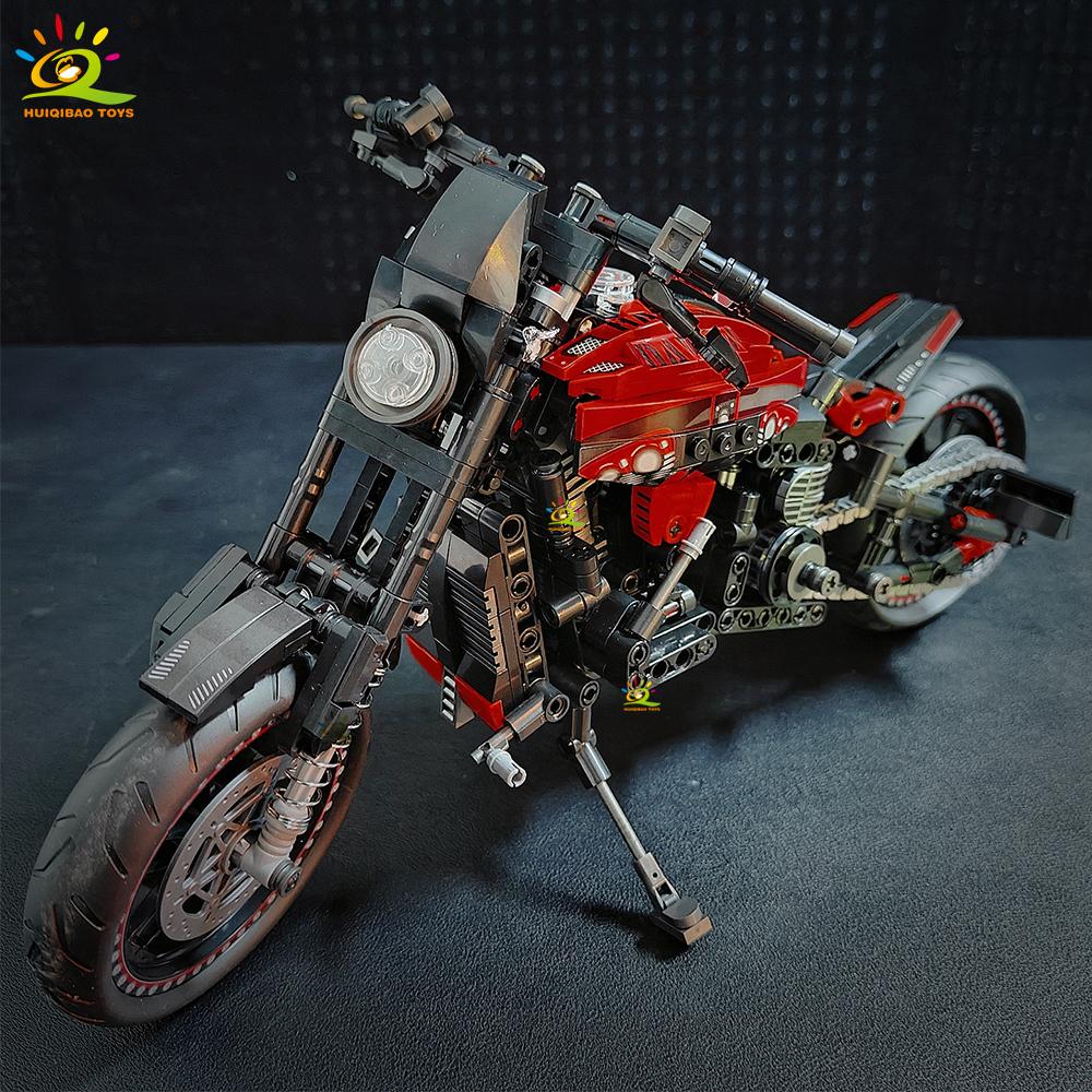 826 деталей MOC Модель Мотоцикла Строительные Блоки Технические Мото Кирпичики Игрушка для Детей Мальчиков Детей Взрослых Коллекция Украшения