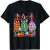 BOO Three Halloween Basset Hounds Cosplay Witch Mummy Lover T-Shirt