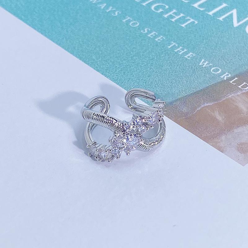 Роскошное кольцо с полным бриллиантовым паве из цирконов, супер-блестящее, высокого класса, открытое, нишевое, изысканное, элегантное, персонализированное