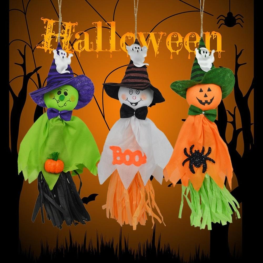 Halloween Straw Ghost Pendant